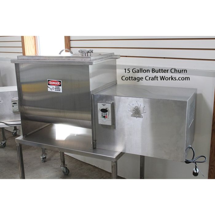 Stainless 15 Gallon Commercial | Small Dairy | Butter Churn