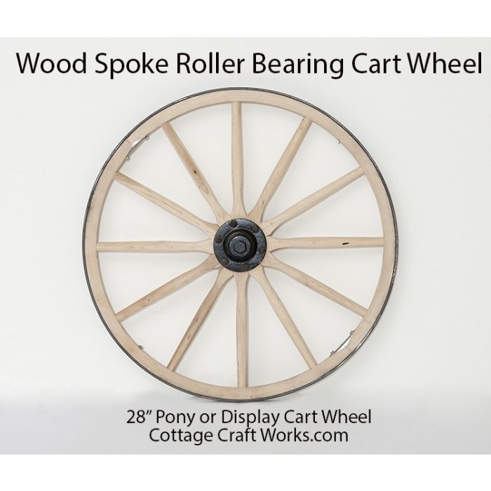 28-32-inch wooden spoke wheel