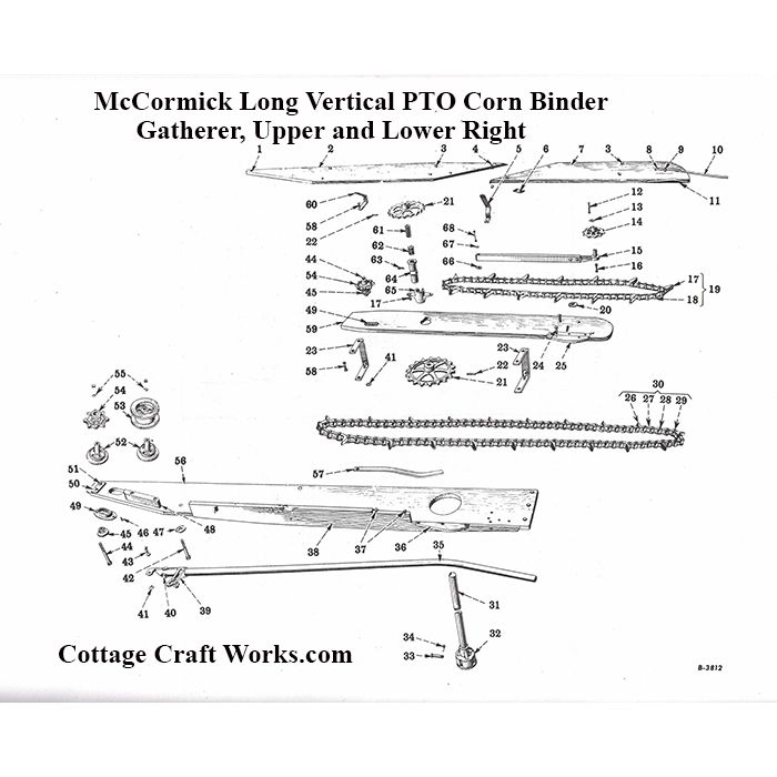IHC PTO Corn Binder Right Gatherer Parts