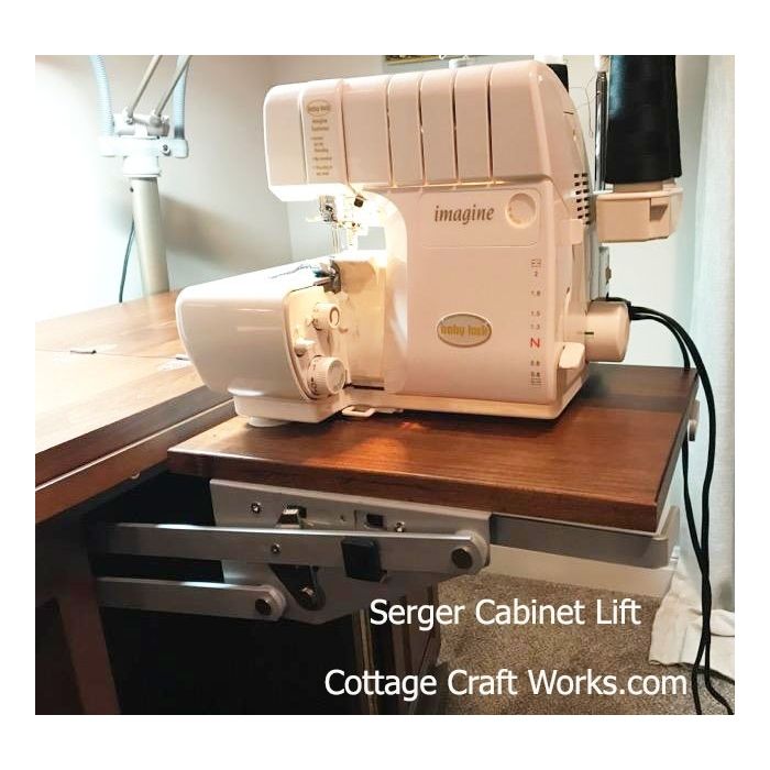Cabinet Appliance-Sewing Serger Lift