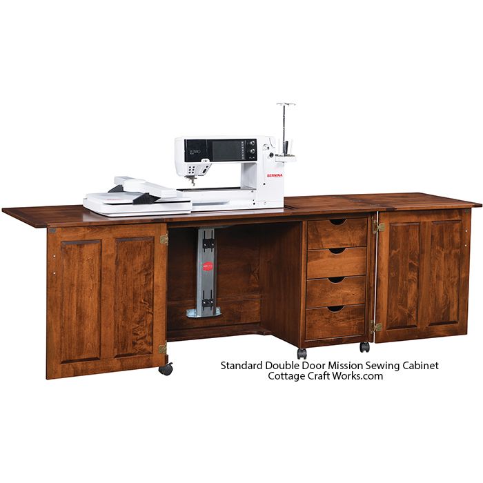 Standard Double Door Mission Sewing Cabinet
