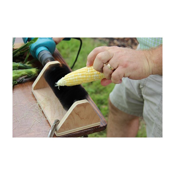 Drill Powered Sweet Corn Cleaner