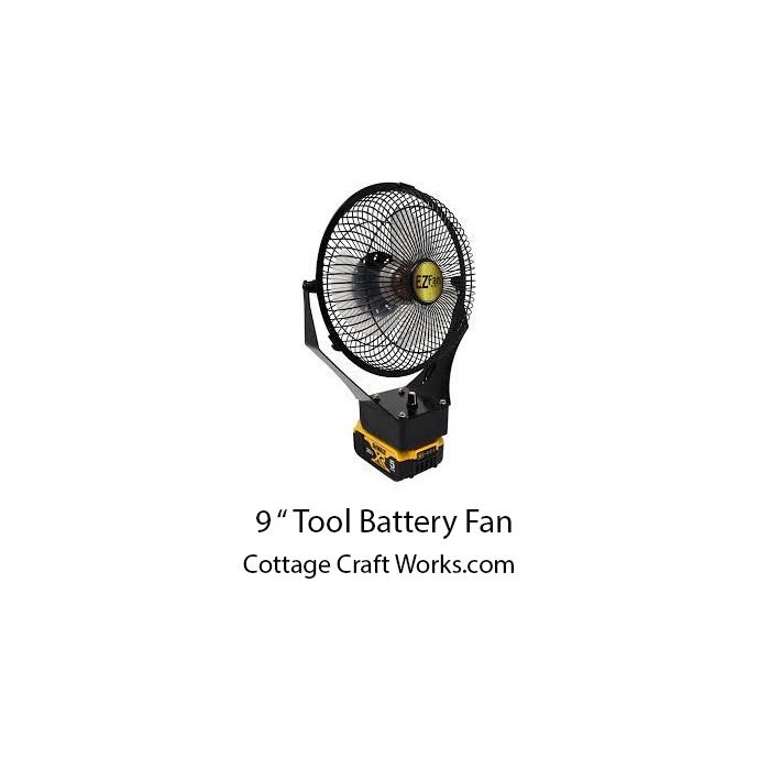 Tool Battery Pack 9 Inch Fan