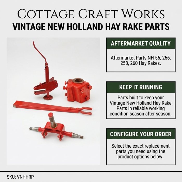 Vintage New Holland Hay Rake Parts