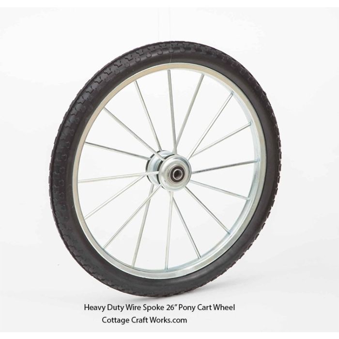 Wire Spoke 24–26 Inch Heavy-Duty Wagon Wheel