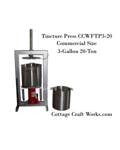 Tincture Press, 3-gal, 20-Ton, Oil, Herb, Press