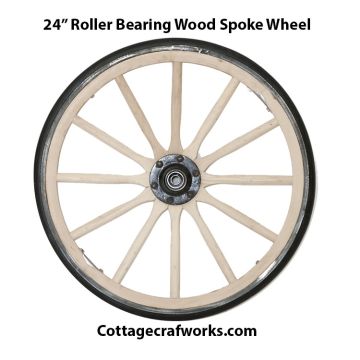  20-24-inch wooden spoke wheel