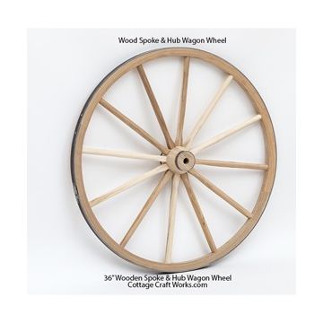 36 Inch Wooden Spoke Hub Wagon Wheel