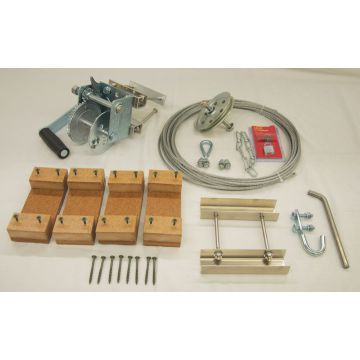 T-14 aluminum pole complete mounting kit components