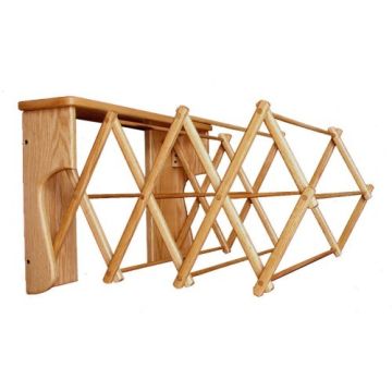 Large Oak Wall Folding Clothes Rack | Drying Racks