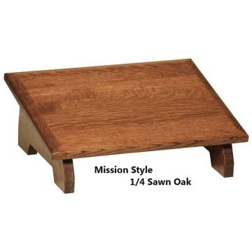 Mission style ¼ sawn oak footstool footrest under desk use