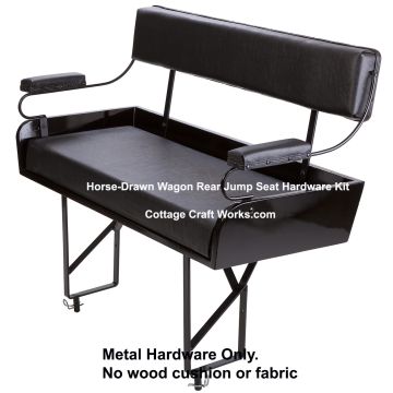 Horse-Drawn Wagon Rear Jump Seat Hardware Kit