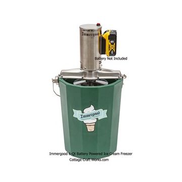 Immergood 6-Qt Battery Powered Ice Cream Freezer