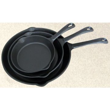 Long Handle Cast Iron Skillet Set