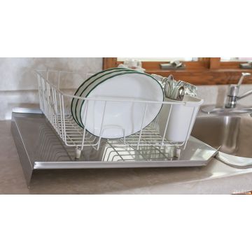 Stainless Steel Kitchen Sink Open Back Drain Board