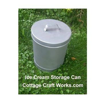 Stainless Lidded Ice Cream Container