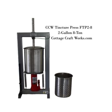Tincture Press 2-Gallon, 8-Ton Oil, Herb, Press