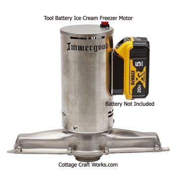 Ice Cream Freezer DC Motor Head, Tool Battery Pack Powered