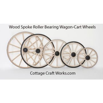 36 Inch Roller Bearing Wood Spoke Wheel