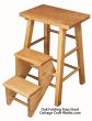 Folding Step Stool Oak