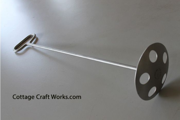 Dairy-Liquids Stainless Hand Stirrer, Mixer, Plunger  